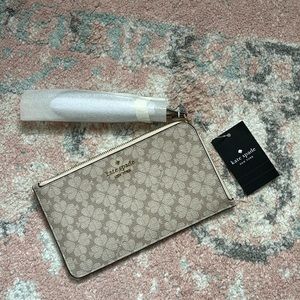 Kate Spade mushroom logo wristlet, Lucy